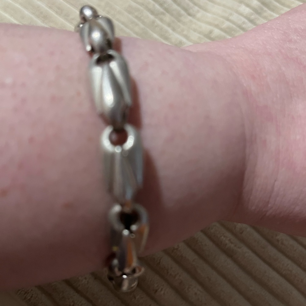 Unique And Solid Sterling Silver Bracelet - image 2